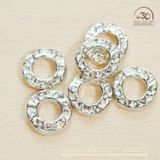  Charm Bạc Tròn Dẹp - Bạc 925 Cao Cấp 