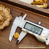  Charm Bánh Xe Pháp Luân Bạc Mạ Vàng 12.89mm  (bạc 925 mạ vàng cao cấp) 