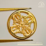  Charm Bánh Xe Pháp Luân Bạc Mạ Vàng -  11.15mm 