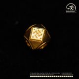  Charm Bát Giác Giác Chữ Vạn 6.02mm - Bạc 925 Mạ Vàng Cao Cấp 