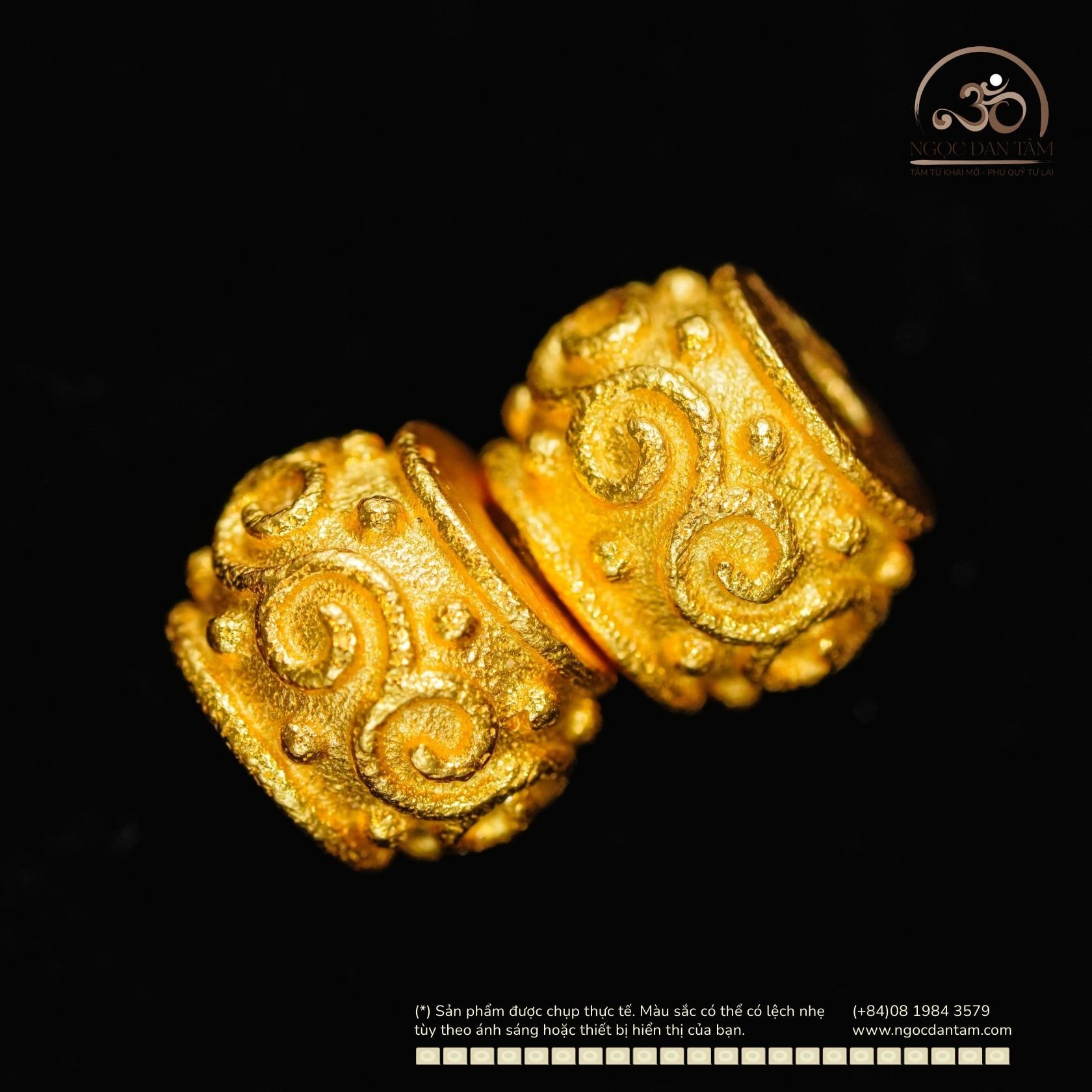  Charm Bi Cát Tường - Bạc 925 Mạ Vàng Cao Cấp 