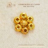  Charm Bi Hoa Sen 3.16mm - Bạc Mạ Vàng 