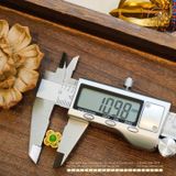  Charm Cỏ 4 Lá Đính Ngọc Lục Bảo 10.98mm - Bạc 925 Mạ Vàng Cao Cấp 