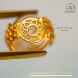  Charm Cá Chép Bọc Đá 9.35mm Bạc 925 Mạ Vàng Cao Cấp 