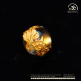  Charm Cá Chép Bọc Đá 9.35mm Bạc 925 Mạ Vàng Cao Cấp 