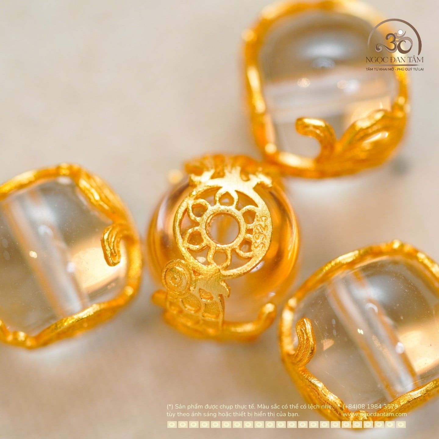  Charm Cá Chép Bọc Đá 9.35mm Bạc 925 Mạ Vàng Cao Cấp 