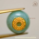  Charm Cẩm Thạch 7.26mm - Kim Loại Mạ Vàng 