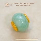  Charm Cẩm Thạch 7.26mm - Kim Loại Mạ Vàng 