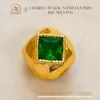 Charm Cắt Giác Xanh Lá 9.7mm - Bạc Mạ Vàng