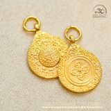  Charm Cửu Cung 2 Mặt 11.95mm Bạc 925 Mạ Vàng Cao Cấp 