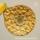  Charm Cửu Cung Bát Quái 1 Mặt 12.16mm - Bạc 925 Mạ Vàng Cao Cấp 