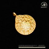  Charm Cửu Cung Bát Quái 1 Mặt 12.16mm - Bạc 925 Mạ Vàng Cao Cấp 