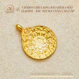  Charm Cửu Cung Bát Quái 1 Mặt 12.16mm - Bạc 925 Mạ Vàng Cao Cấp 
