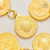 Charm Cửu Cung Bát Quái 11.87mm - Bạc 925 Mạ Vàng Cao Cấp 