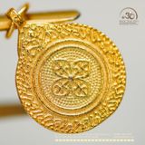  Charm Cửu Cung Bát Quái 11.87mm - Bạc 925 Mạ Vàng Cao Cấp 