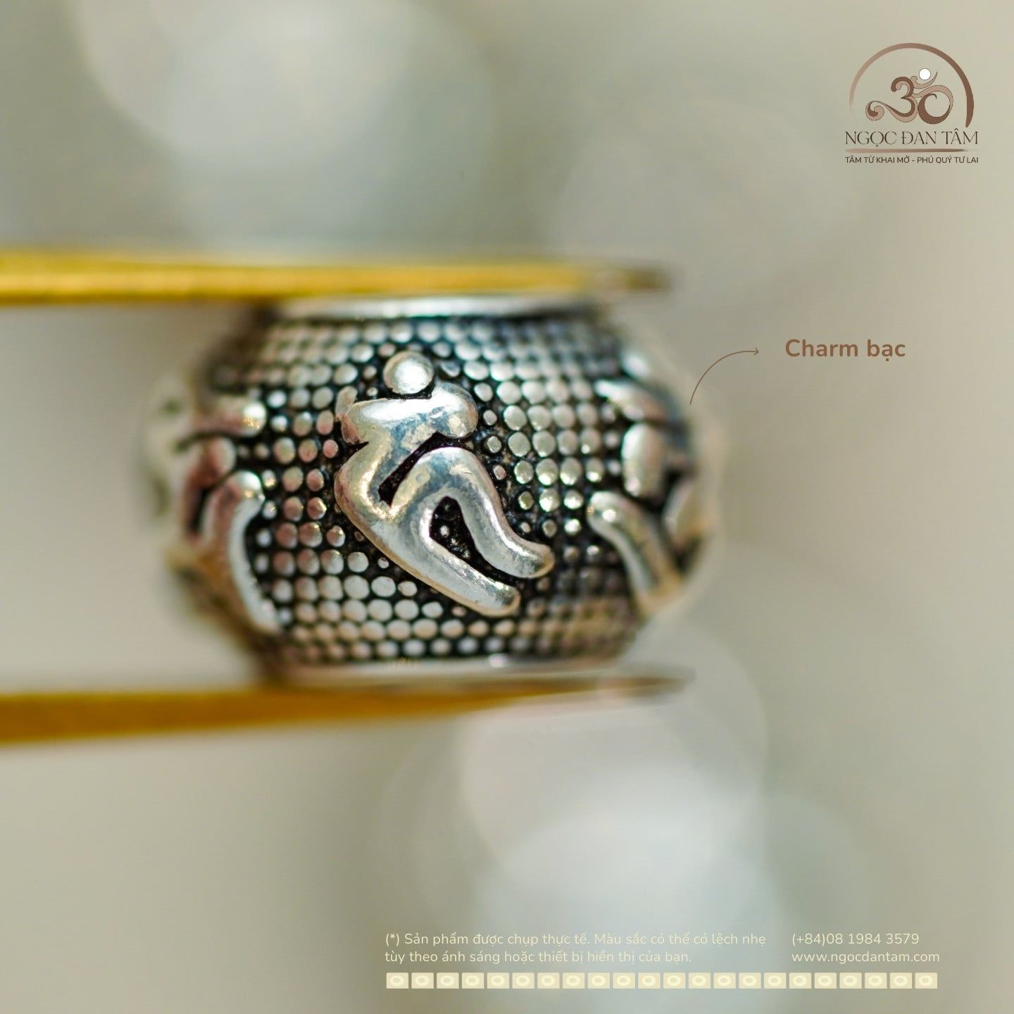 Charm Chú Omani Bạc 6.02mm 