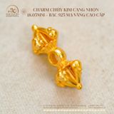 Charm Chùy Kim Cang Nhọn 18.05mm - Bạc 925 Mạ Vàng Cao cấp 
