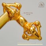  Charm Chùy Kim Cang Nhọn 18.05mm - Bạc 925 Mạ Vàng Cao cấp 