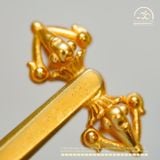  Charm Chùy Kim Cang Nhọn 18.05mm - Bạc 925 Mạ Vàng Cao cấp 