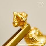  Charm Chuông Kim Cang Lục Tự - Bạc 925 Mạ Vàng Cao Cấp 