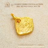  Charm Chubu Fuzang 12.71mm - Bạc 925 Mạ Vàng Cao Cấp 