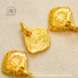  Charm Chubu Fuzang 12.71mm - Bạc 925 Mạ Vàng Cao Cấp 