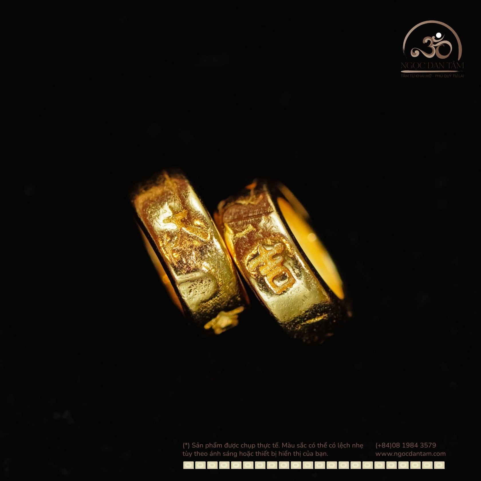  Charm Đại Cát 5mm - Bạc 925 Mạ Vàng Cao Cấp 