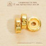  Charm Đại Cát 5mm - Bạc 925 Mạ Vàng Cao Cấp 