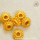  Charm đệm lồng đèn xoắn 6.68mm - Kim Loại Mạ Vàng 