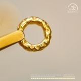  Charm Đệm Tròn 8mm - Bạc 925 Mạ Vàng Cao Cấp 