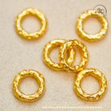  Charm Đệm Tròn 8mm - Bạc 925 Mạ Vàng Cao Cấp 