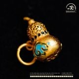  Charm Hồ Lô 11.41mm Bạc 925 Mạ Vàng Cao cấp 