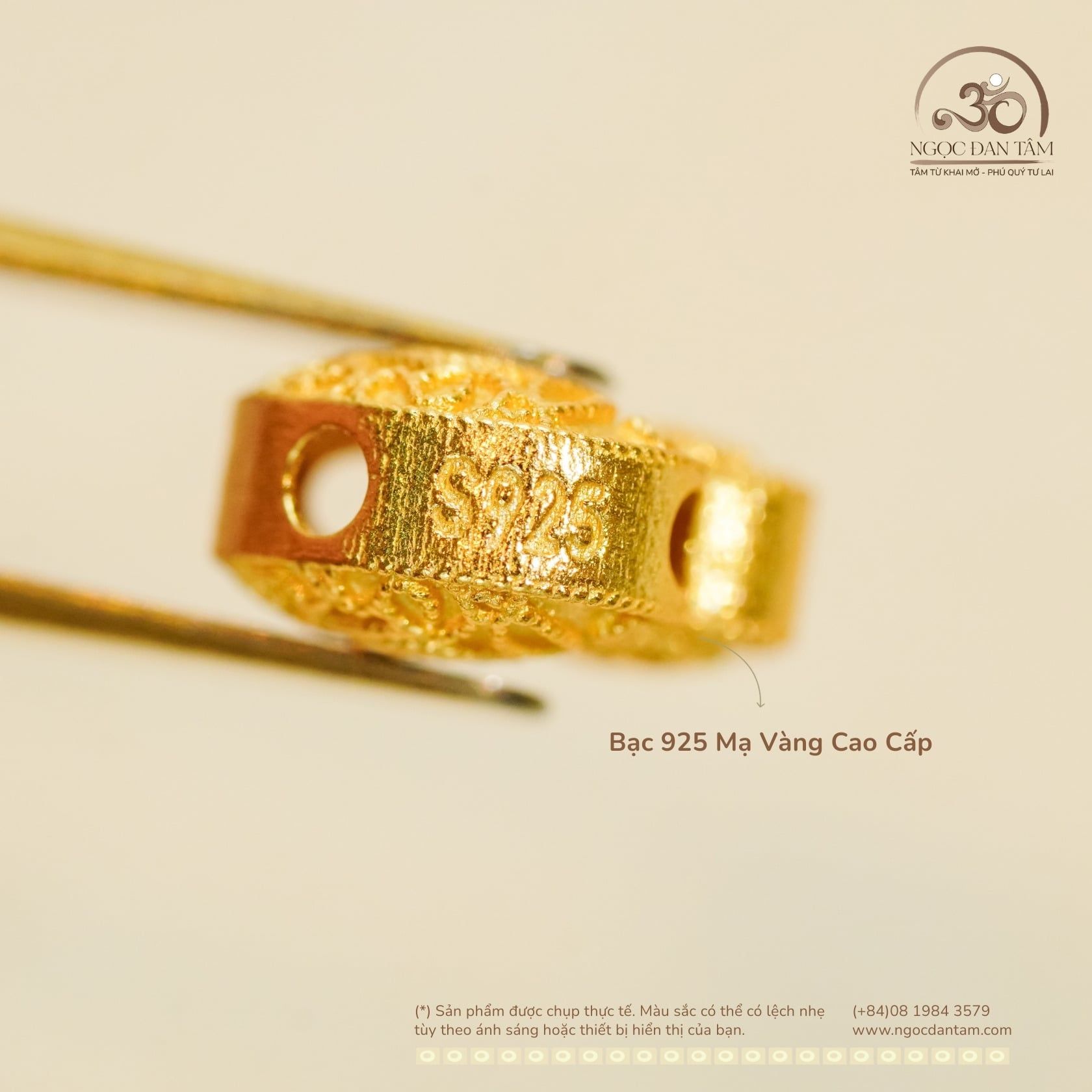  Charm Hồ Lô Kim Tiền - Bạc 925 Mạ Vàng Cao Cấp 