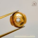  Charm Hạt Tròn Zakiram 7.68mm - Bạc 925 Mạ Vàng Cao Cấp 