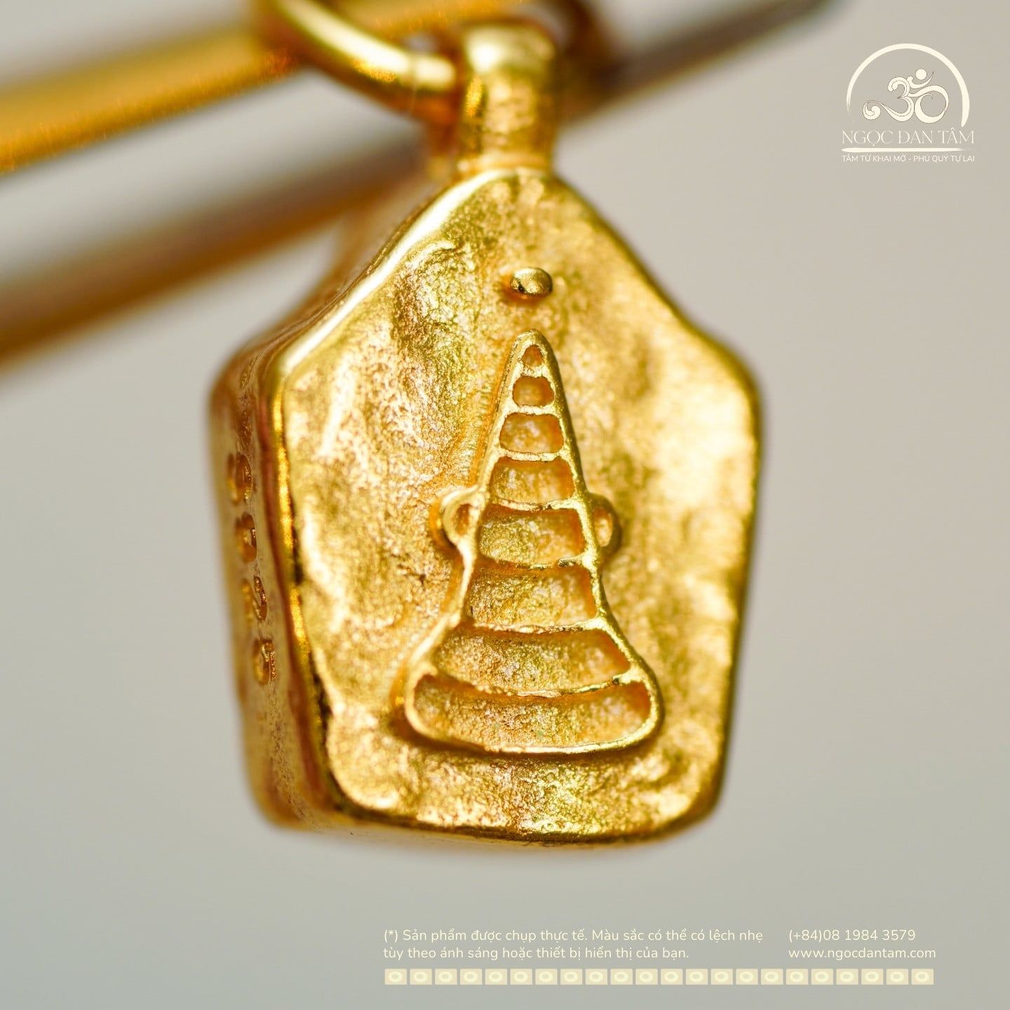  Charm Hoàng  Thần Tài 8.4mm - Bạc 925 Mạ Vàng Cao Cấp 