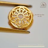  Charm Hoa 4 Pháp Khí 8.48mm - Bạc 925 Mạ Vàng Cao Cấp 