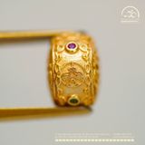  Charm Hoa 4 Pháp Khí 8.48mm - Bạc 925 Mạ Vàng Cao Cấp 