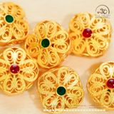  Charm Hoa Cát Tường - Bạc 925 Mạ Vàng Cao Cấp 