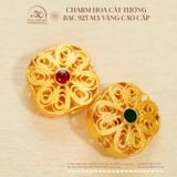  Charm Hoa Cát Tường - Bạc 925 Mạ Vàng Cao Cấp 