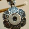 Charm Hoa Sen Chú Om 14.7mm - Bạc 925 Cao Cấp 