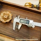  Charm Hoa Sen Chú Om 14.7mm - Bạc 925 Cao Cấp 