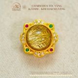  Charm Hoa Tóc Vàng 11.53mm - Kim Loại Mạ Vàng 