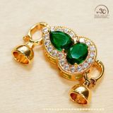  Charm khóa Vòng Cổ Ngọc Bích Hồ Lô Mạ Vàng Cao 
