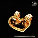  Charm Khóa Vòng Cổ Trái Tim Mạ Vàng Cao Cấp 