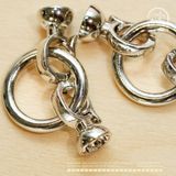  Khóa Vòng Cổ Tròn Bạc Kim Cao Cấp 