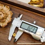  Charm Lục Tự Đính Đá 8.23mm - Bạc 925 Mạ Vàng Cao Cấp 