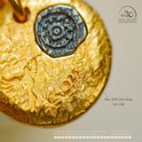  Charm Lưng Bò 15.4mm - Bạc 925 Mạ Vàng Cao Cấp 