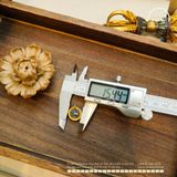  Charm Lưng Bò 15.4mm - Bạc 925 Mạ Vàng Cao Cấp 