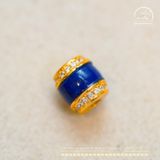  Charm Lazuli Đính Đá 7.81mmm - Bạc 925 Mạ Vàng Cao Cấp 