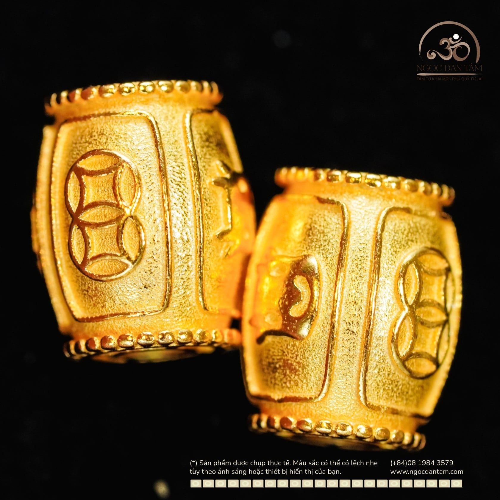  Charm Lu Thống Kim Tiền - Bạc 925 Mạ Vàng Cao Cấp 